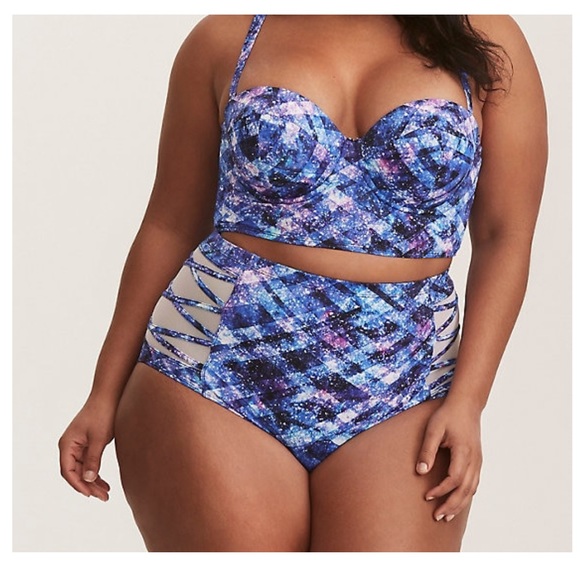 torrid Other - Torrid Space Geo Push Up 0x Swim Top Bikini